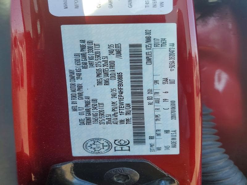 2017 FORD F150 SUPERCREW 13