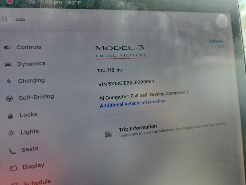 2018 TESLA MODEL 3 9