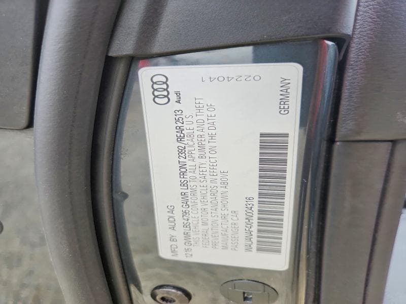 2017 AUDI A4 PREMIUM 12