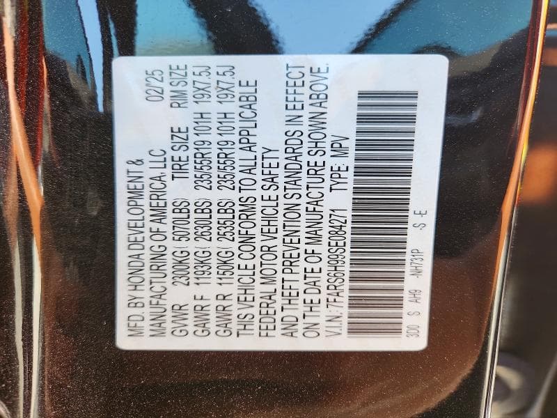 2025 HONDA CR-V SPORT TOURING 14
