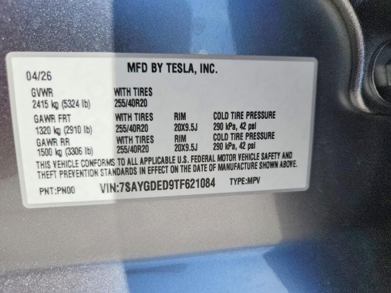 2026 TESLA MODEL Y 13