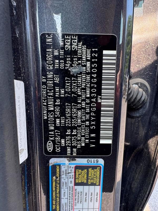 2018 KIA SORENTO LX 13