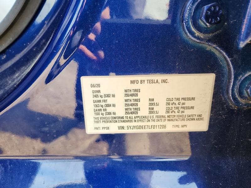 2020 TESLA MODEL Y 13