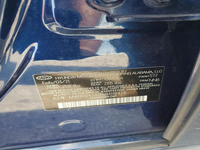 2021 HYUNDAI SONATA SE 13