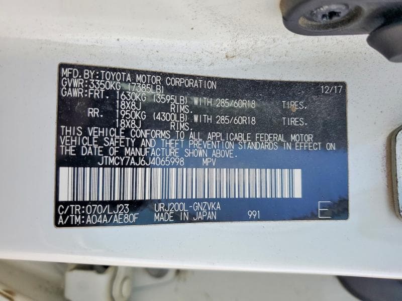 2018 TOYOTA LAND CRUISER BASE 13