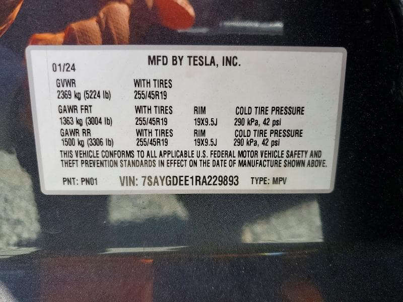 2024 TESLA MODEL Y 12