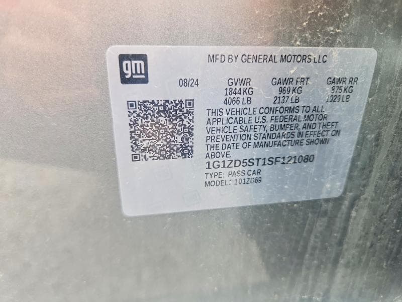 2025 CHEVROLET MALIBU LT 12