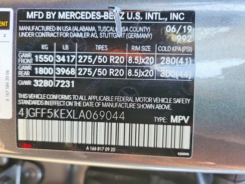 2020 MERCEDES-BENZ GLS 450 4MATIC 13