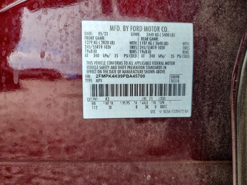 2023 FORD EDGE TITANIUM 12