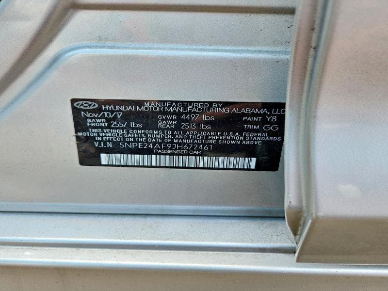2018 HYUNDAI SONATA SE 12
