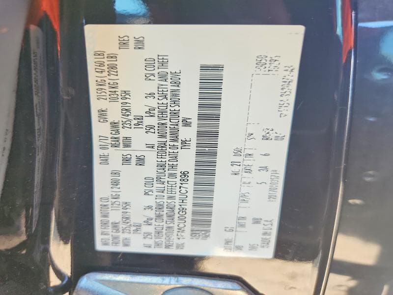 2017 FORD ESCAPE SE 13