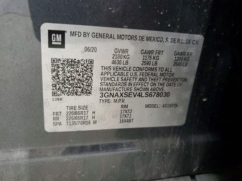 2020 CHEVROLET EQUINOX LS 13