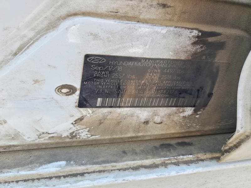 2019 HYUNDAI SONATA SEL 12