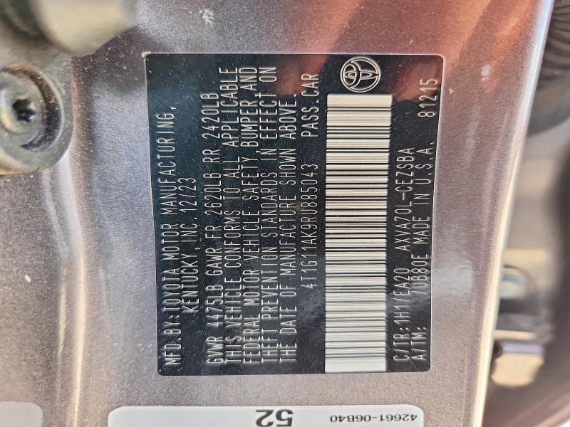 2024 TOYOTA CAMRY SE 12