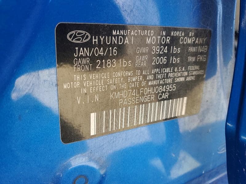 2017 HYUNDAI ELANTRA SE 12