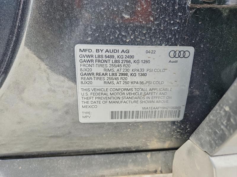 2022 AUDI Q5 PREMIUM PLUS 45 13