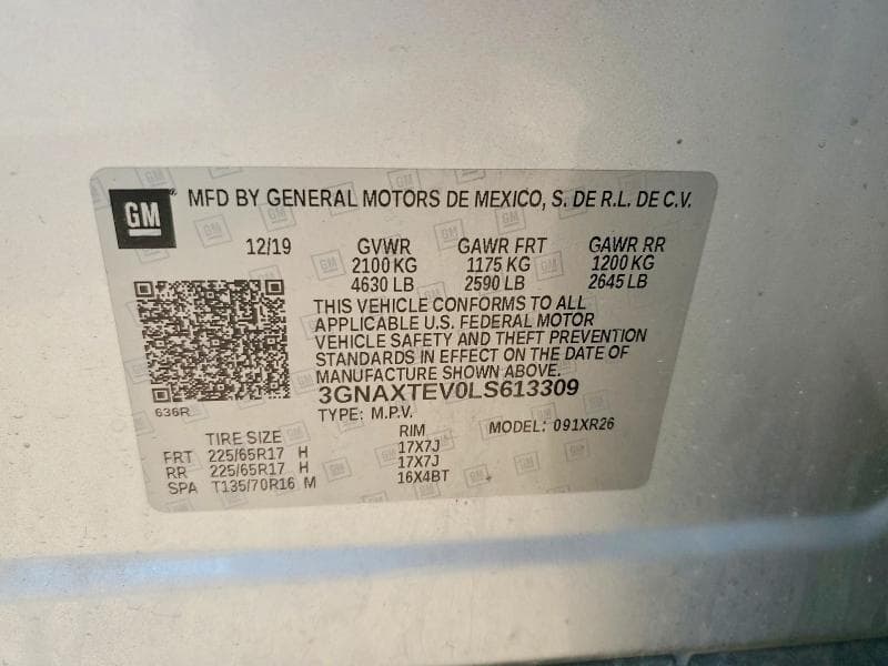 2020 CHEVROLET EQUINOX LT 14