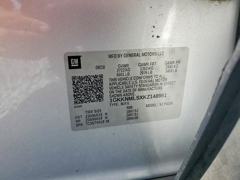 2019 GMC ACADIA SLT-1 13