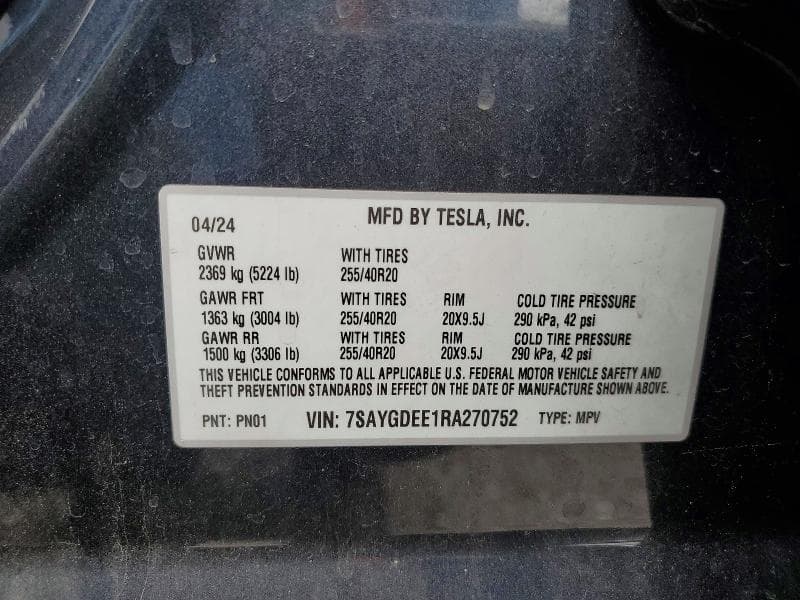 2024 TESLA MODEL Y 13
