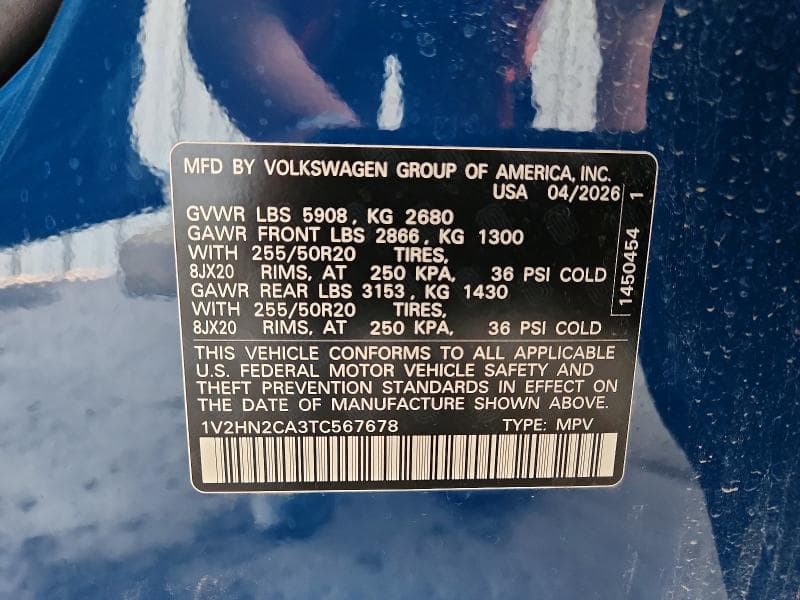 2026 VOLKSWAGEN ATLAS SE 14