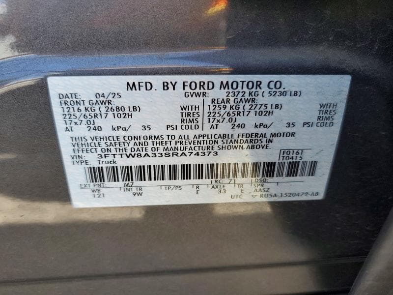 2025 FORD MAVERICK XL 12