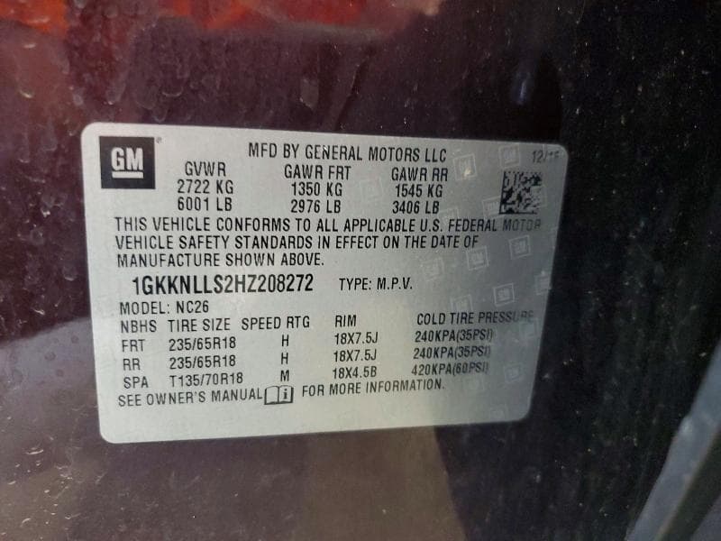 2017 GMC ACADIA SLE 13