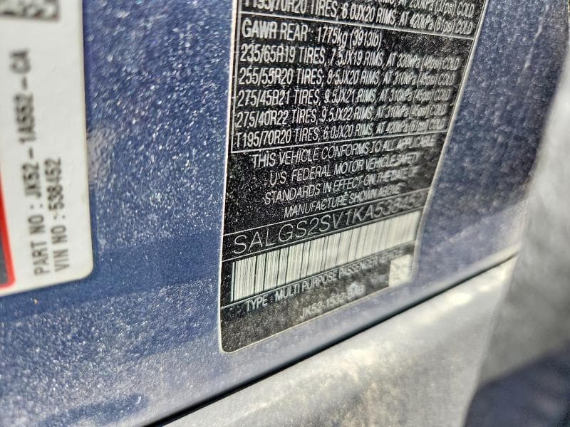 2019 LAND ROVER RANGE ROVER HSE 13