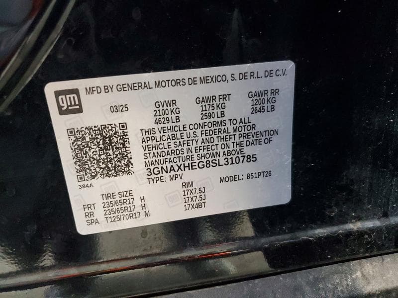 2025 CHEVROLET EQUINOX LT 13