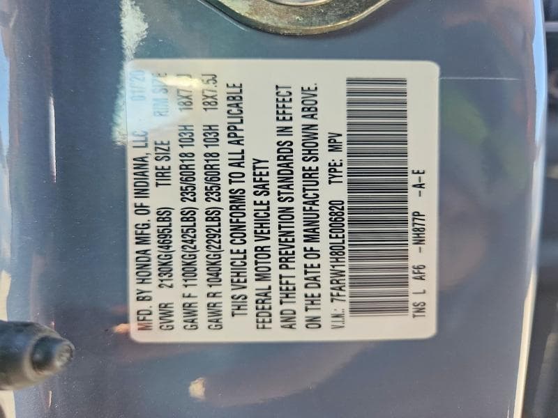 2020 HONDA CR-V EXL 13