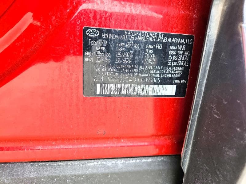 2019 HYUNDAI SANTA FE SE 13