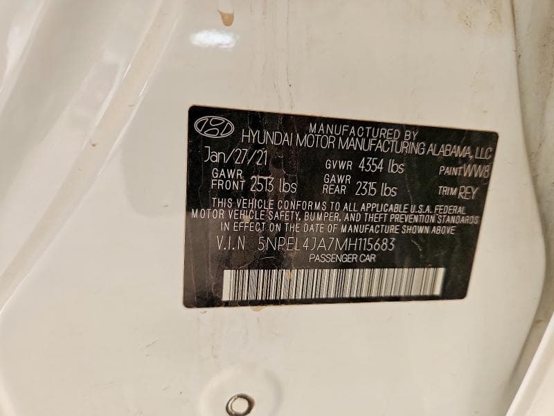 2021 HYUNDAI SONATA SEL 12