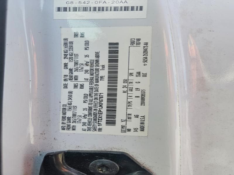2018 FORD F150 SUPER CAB 12