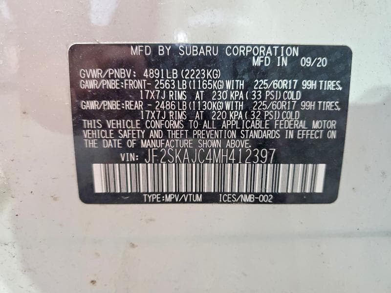 2021 SUBARU FORESTER PREMIUM 12