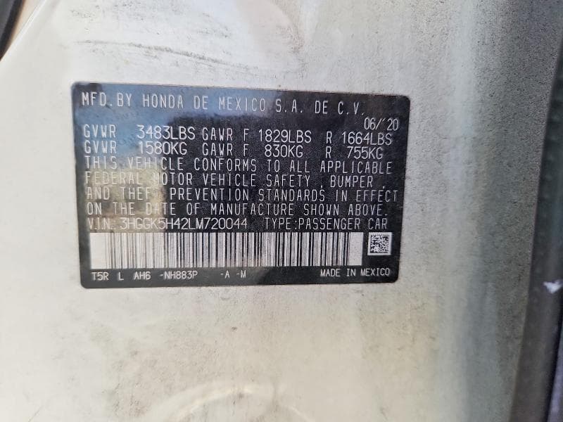 2020 HONDA FIT LX 12