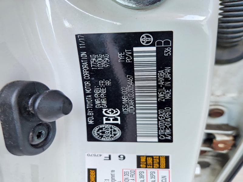 2018 TOYOTA PRIUS TWO ECO 13