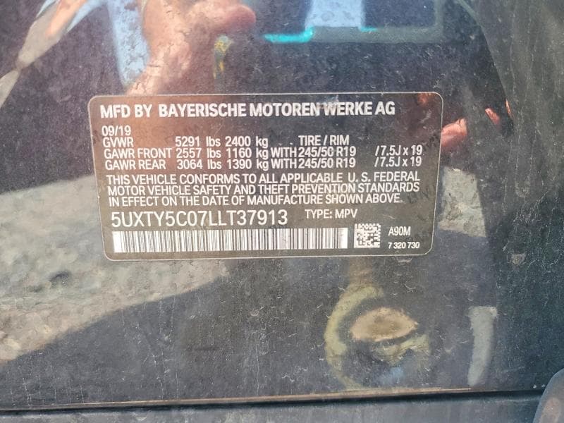 2020 BMW X3 XDRIVE30I 13