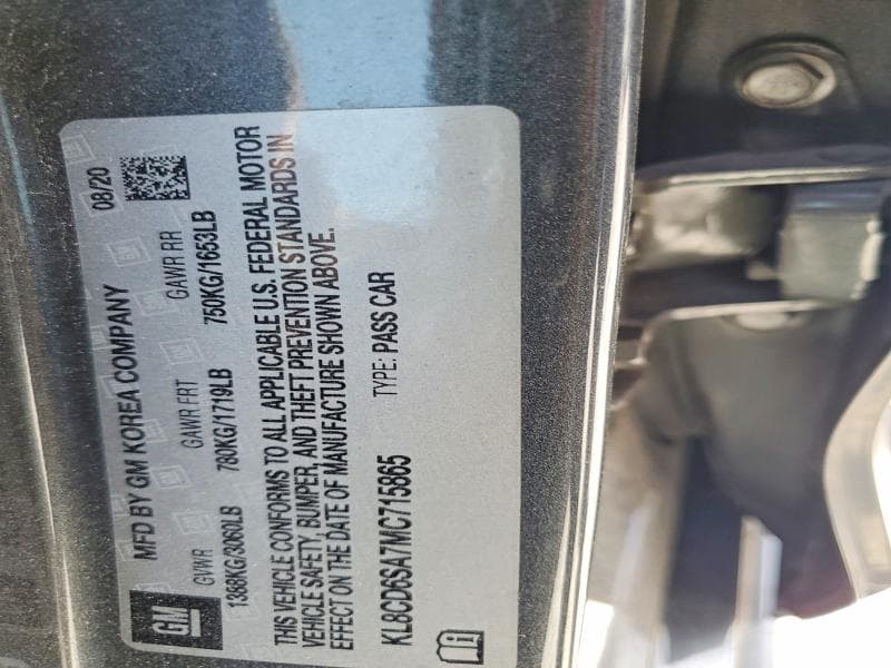 2021 CHEVROLET SPARK 1LT 12