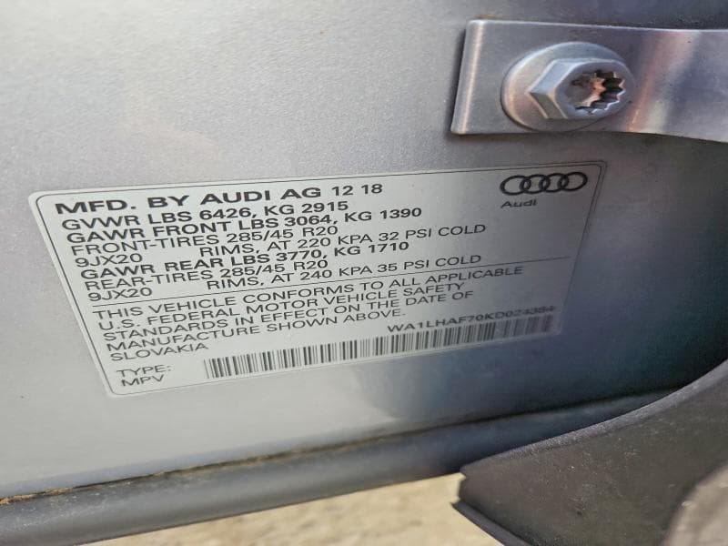 2019 AUDI Q7 PREMIUM PLUS 13