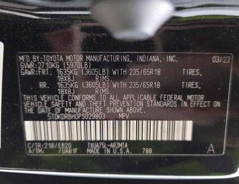 2023 TOYOTA HIGHLANDER XLE 10