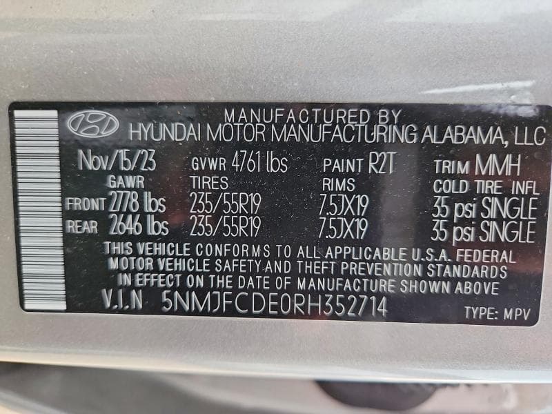 2024 HYUNDAI TUCSON SEL 12