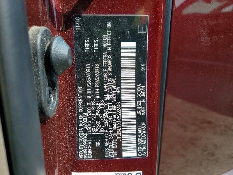 2019 LEXUS GX 460 12