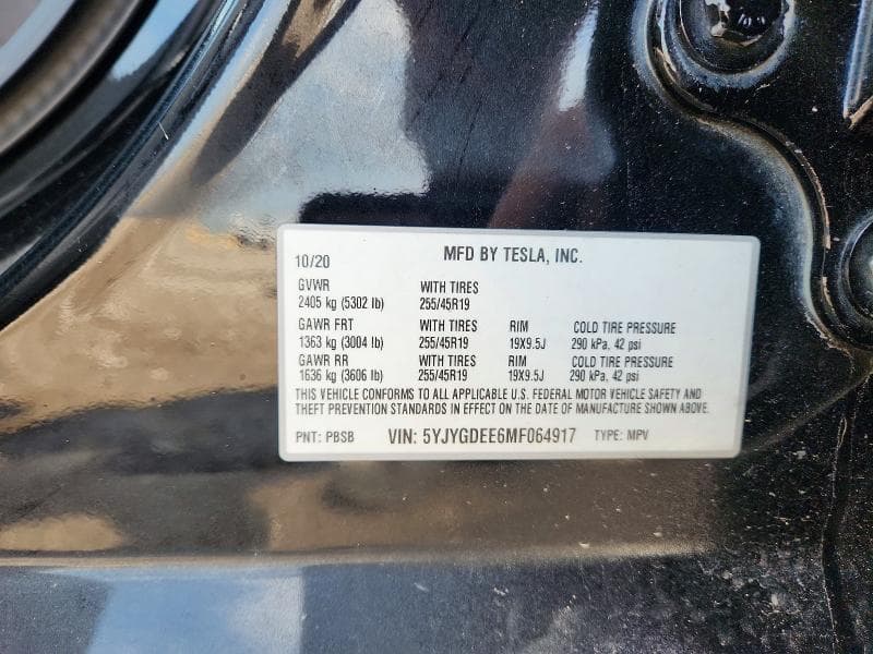 2021 TESLA MODEL Y 13