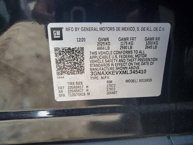 2021 CHEVROLET EQUINOX LT 12