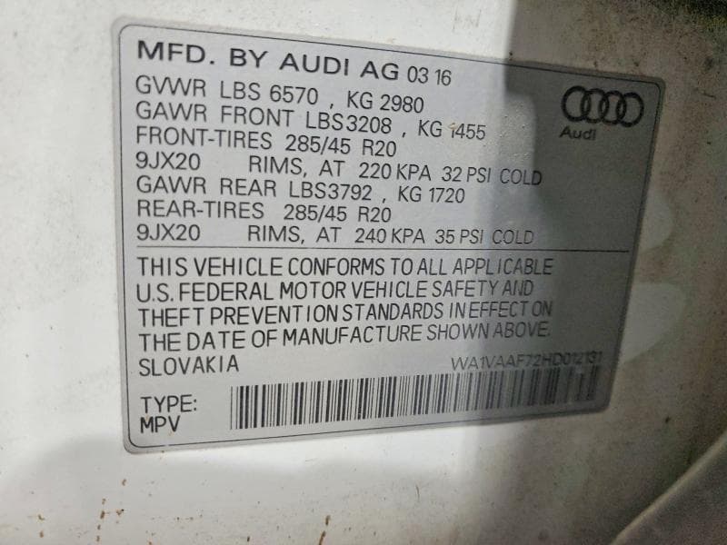 2017 AUDI Q7 PRESTIGE 13