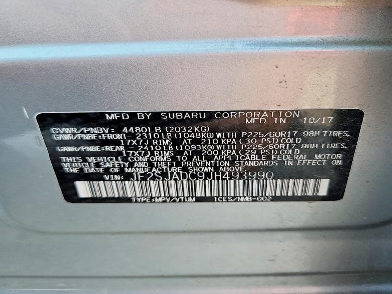 2018 SUBARU FORESTER 2.5I PREMIUM 14