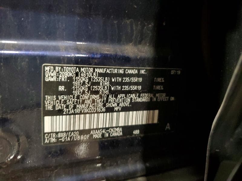 2019 TOYOTA RAV4 XLE PREMIUM 14