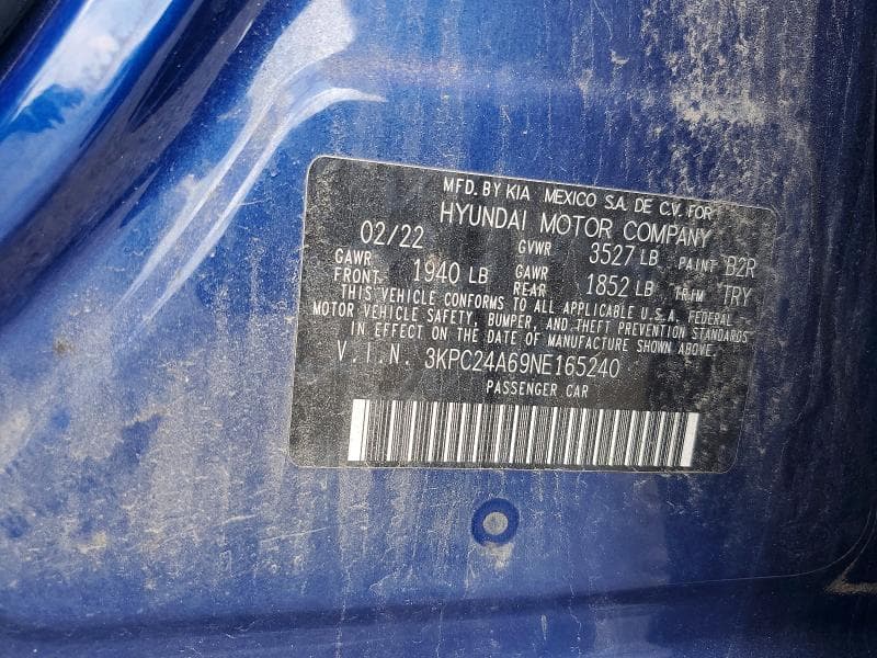 2022 HYUNDAI ACCENT SE 12