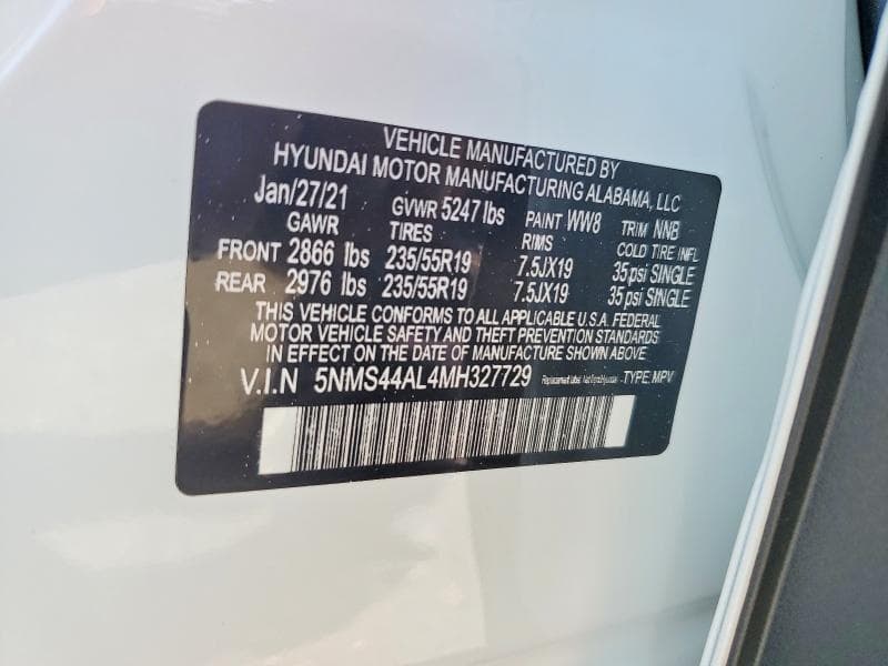 2021 HYUNDAI SANTA FE LIMITED 14