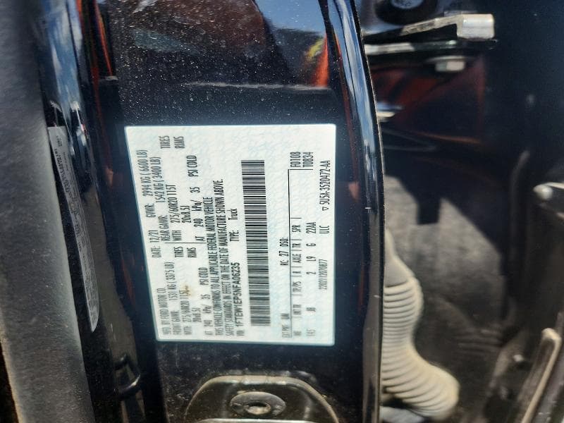 2022 FORD F150 SUPERCREW 12