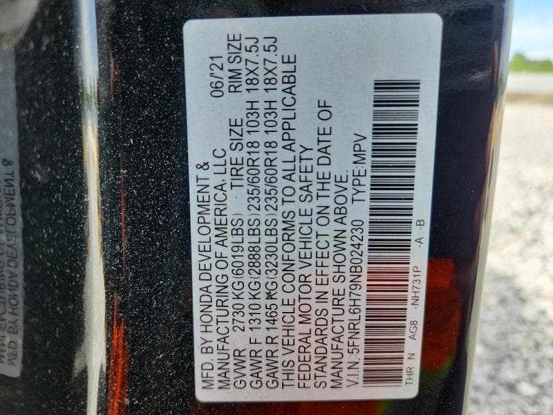 2022 HONDA ODYSSEY EXL 13